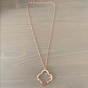 Rose gold necklace